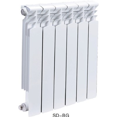 Radiador de calefacción de habitación de aluminio de doble paso